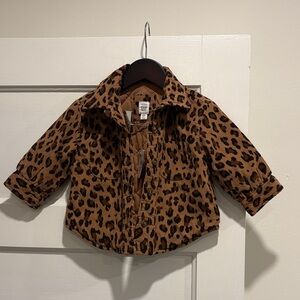 GAP Baby Tan Leopard Print Jacket
